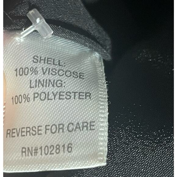 Garnet Hill Dress Womens Sz 2 Drop Waist Black Bandana Oversized Long Sleeve - Picture 11 of 11